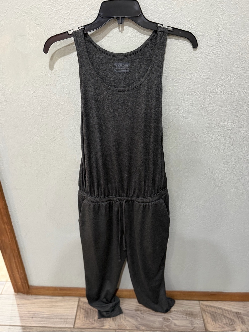 Patagonia Charcoal Gray Sleeveless Jumpsuit